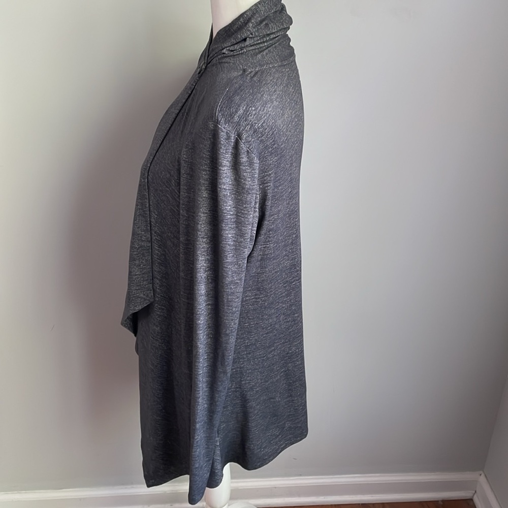 Beyond Yoga Gray Cloud Drape Cardigan Size Large - Picture 5 of 10